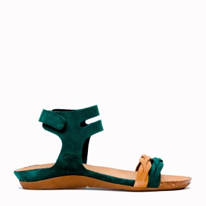 Neus bottle-tan suede bio sandal