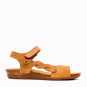 Neus tan suede bio sandal