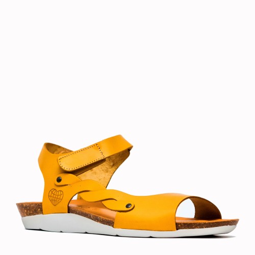 Sandalia Neus bio vaqueta yellow | TakeMe®