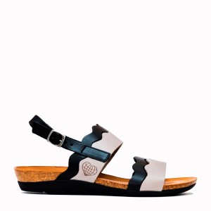 Neus grey cowhide bio sandal