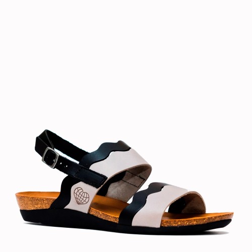Neus grey cowhide bio sandal | TakeMe®
