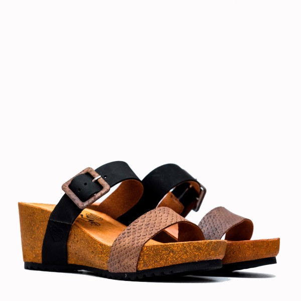 Sandalia Vardar bio piel black | TakeMe® 2