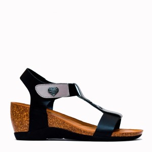 Ainara grey cowhide bio sandal