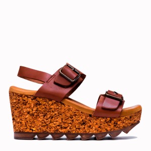 Isl tan cowhide bio sandal