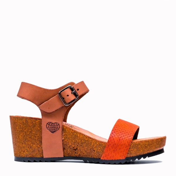 Sandalia Vardar bio piel beige | TakeMe®