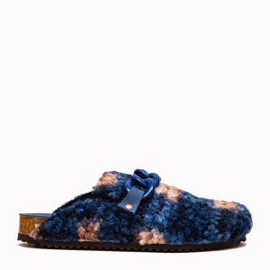 Navy Checkered Moose Clog