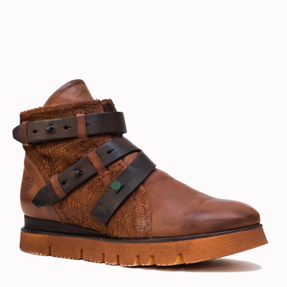 Bota Teide tan tiras marrón oscuro | TakeMe®