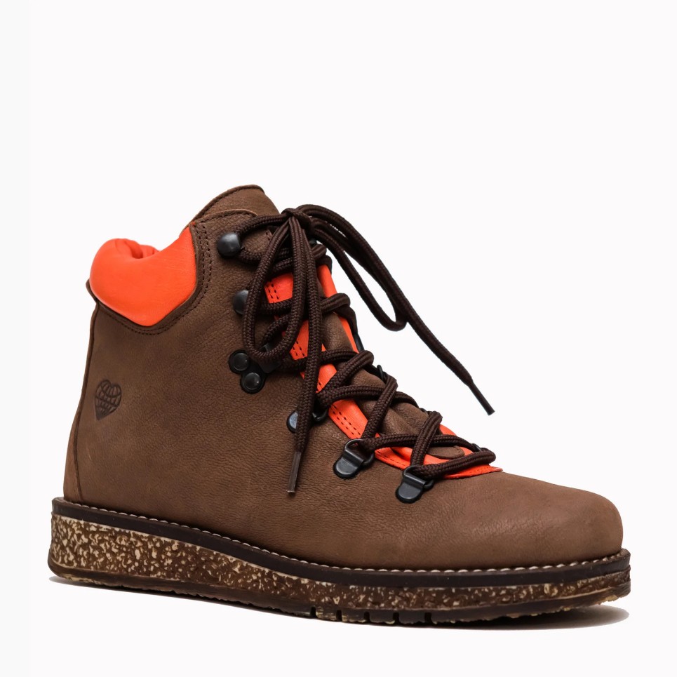 Bota Everest marrón y naranja | TakeMe®
