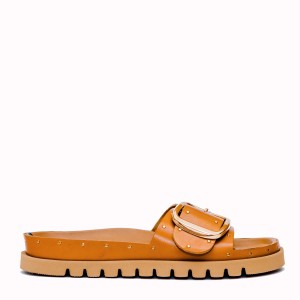 Teulada tan cowhide sandal