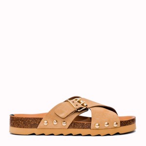 Javea mushroom suede sandal