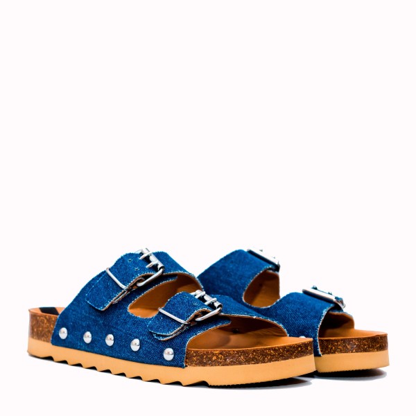 Sandalia Javea dos hebillas vaquero jeans | TakeMe® 2