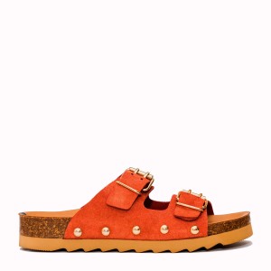 Javea muskat suede two buckles sandal