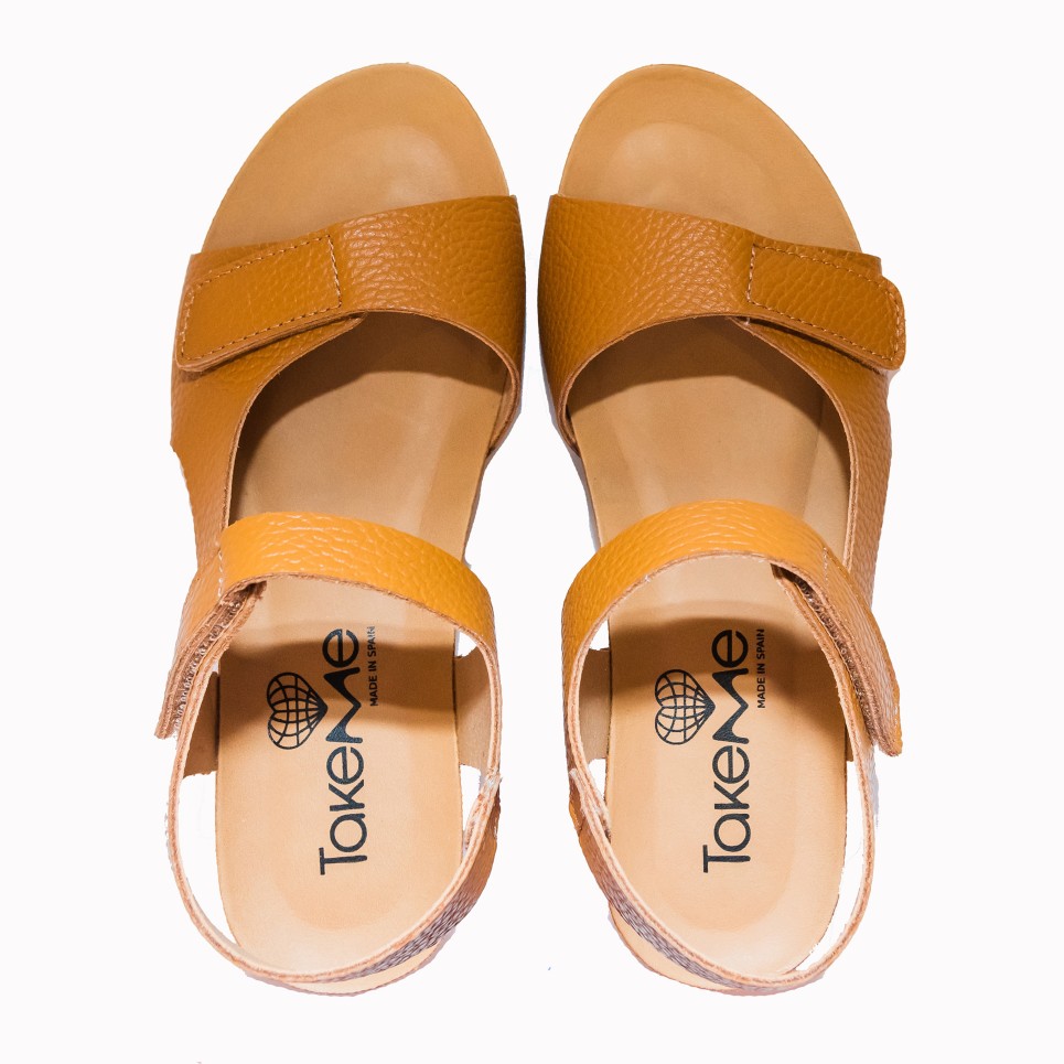 Torrevieja brown mongot leather sandal | TakeMe®