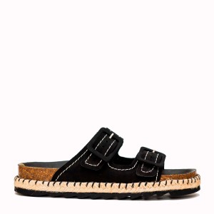 Sueca black tango leather sandal