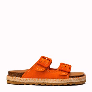 Sueca orange tango leather sandal