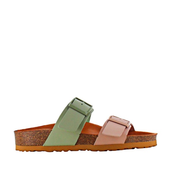 Antibes cow skin mint sandal