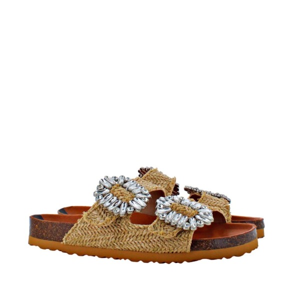 Sandalia Biarritz rafia natural 2