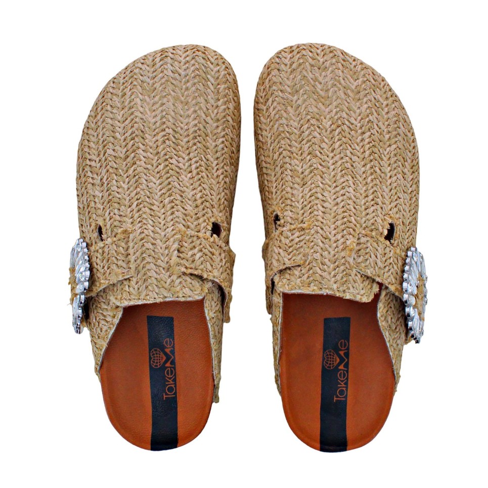 Zueco Biarritz rafia natural