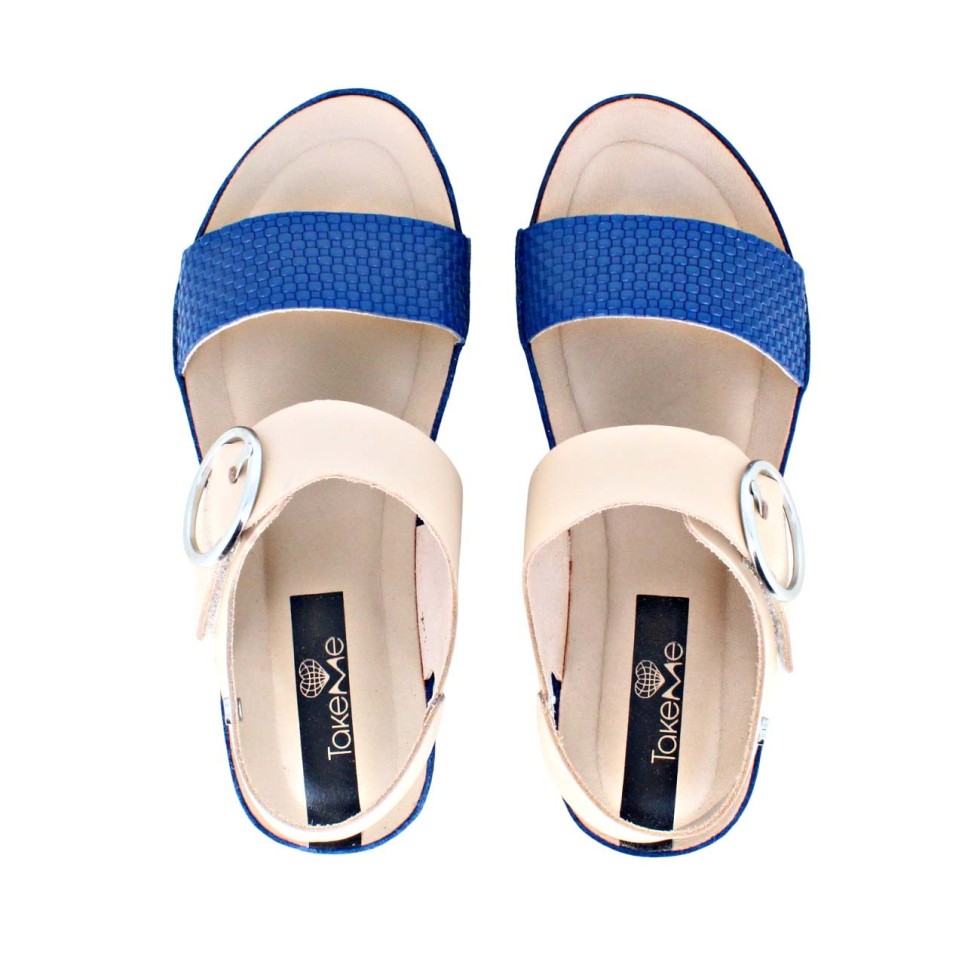 Sandalia Deauville napa cream