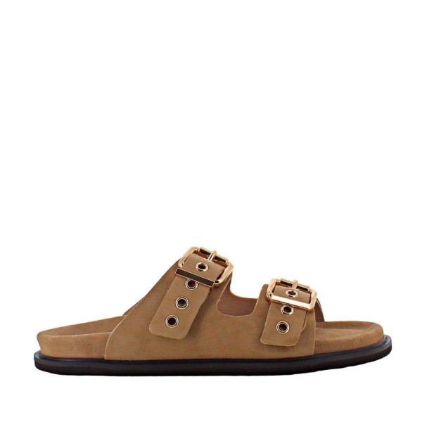 Grasse mushroom suede sandal