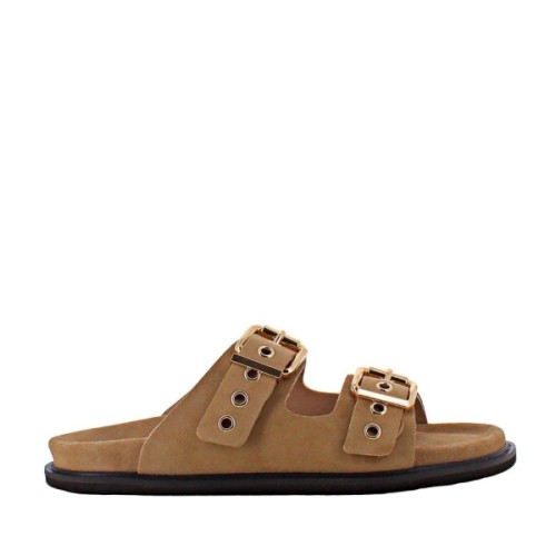 Grasse mushroom suede sandal