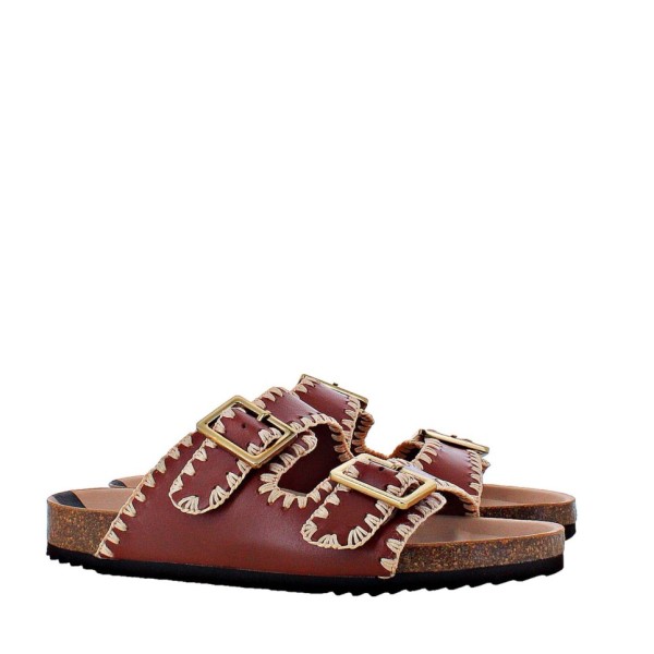 Sandalia Roscoff caprino cuero 2