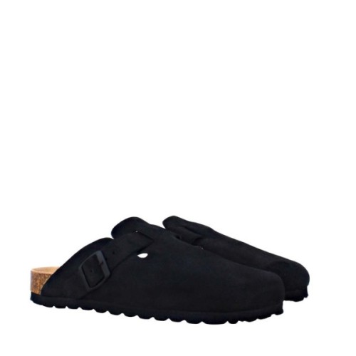 Tabarca black suede mule