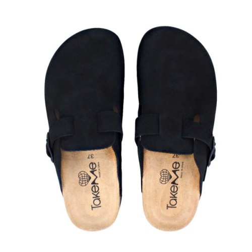 Zueco Tabarca serraje negro