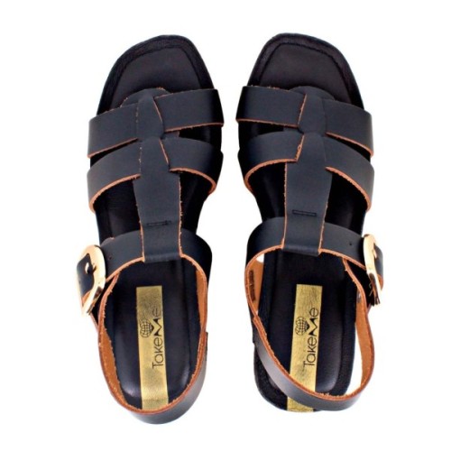 Peillon black dakar sandal