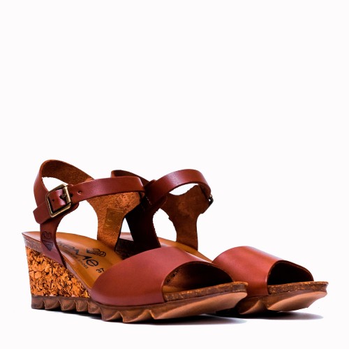 Cape tan cowhide bio sandal | TakeMe®