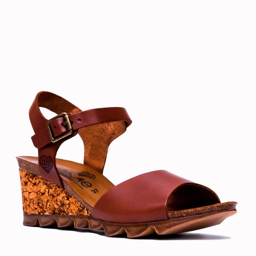 Cape tan cowhide bio sandal | TakeMe®