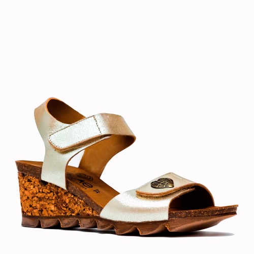 Cape platinum cowhide bio sandal | TakeMe®