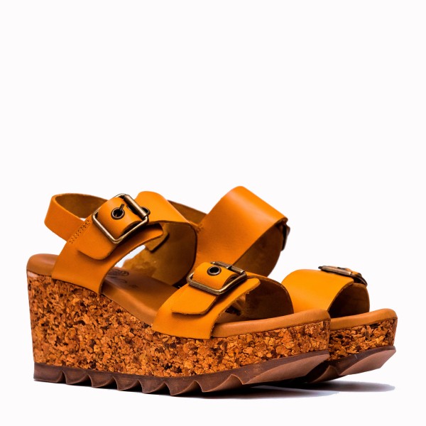 Isl mustard cowhide bio sandal | TakeMe® 2