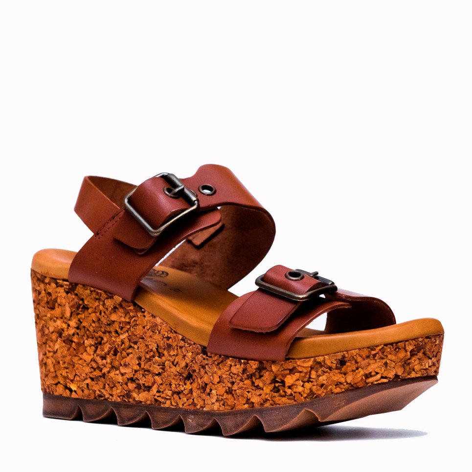 Sandalia Isl bio vaqueta tan | TakeMe®