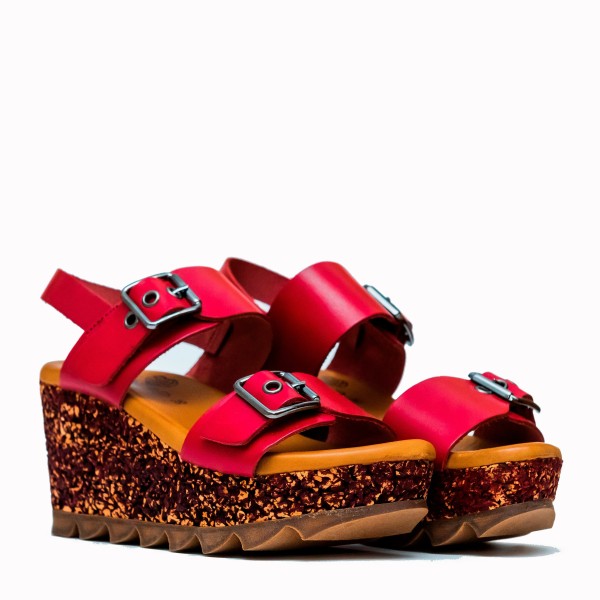 Isl red cowhide bio sandal | TakeMe® 2